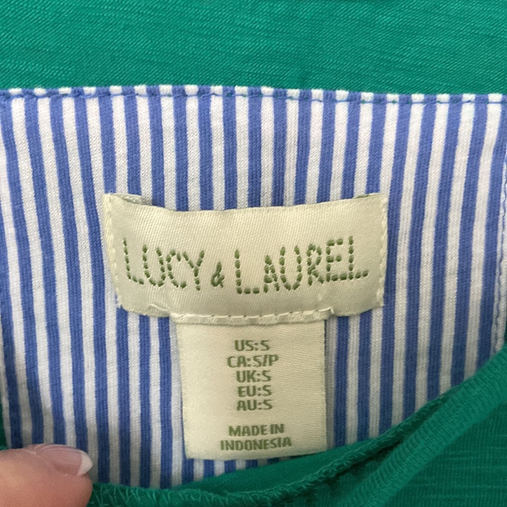 ☘️ Lucy & Laurel dress Size Small clover - Picture 2 of 4